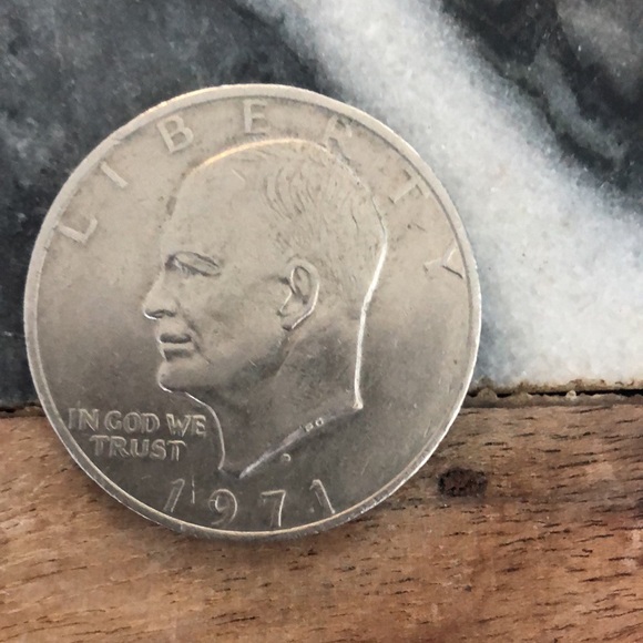 1971 Eisenhower Dollar D clad - Picture 4 of 5